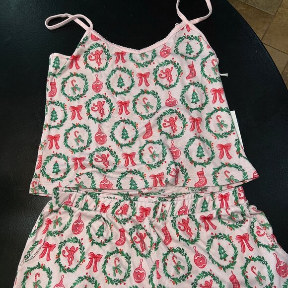 Roller Rabbit Other - Roller Rabbit Tis the Season Hayden bottom Lily top Pink Christmas Pajamas M